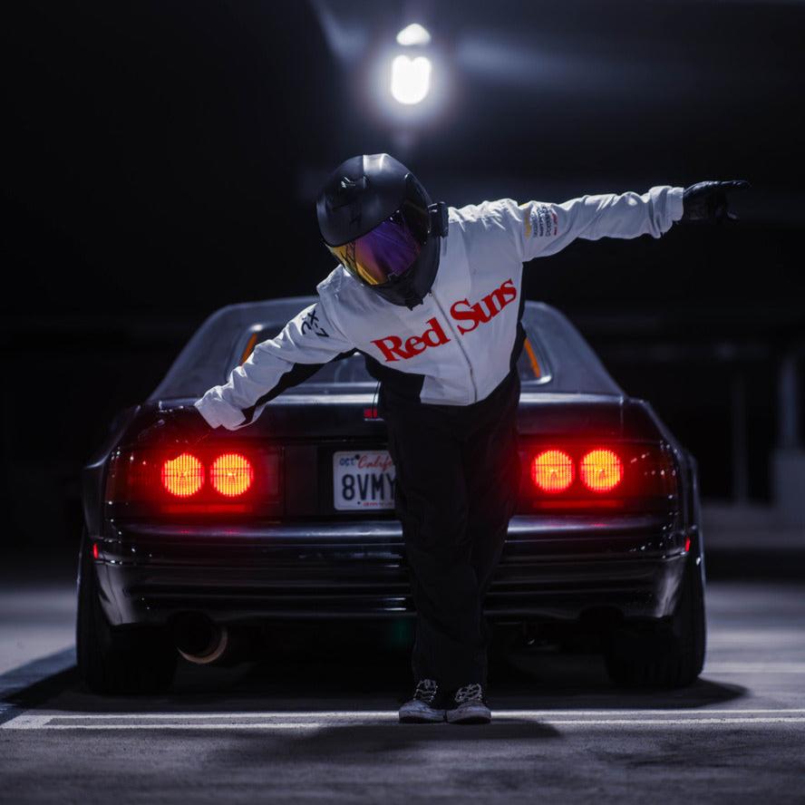 Red Suns FC Racing Jacket | Sporty Look | High Quality