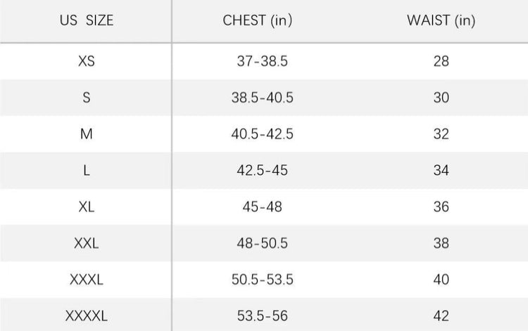 Size Chart 2